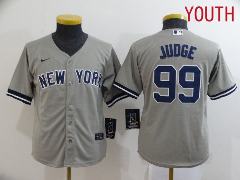 Youth New York Yankees #99 Judge Grey Nike Game MLB Jerseys->new york yankees->MLB Jersey